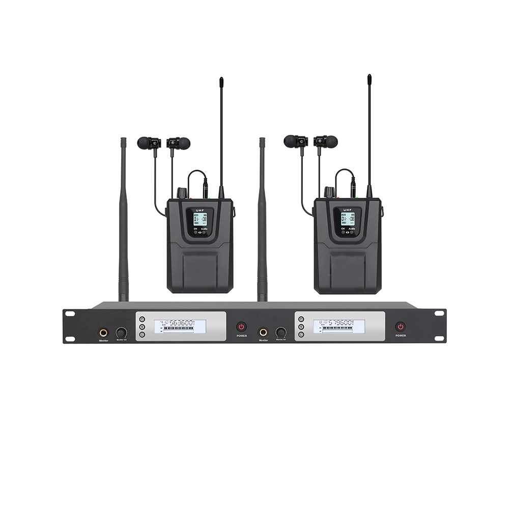 In Ear Monitors For Singers - SKARIDIS SR2080 듀얼 채널 모노 무선