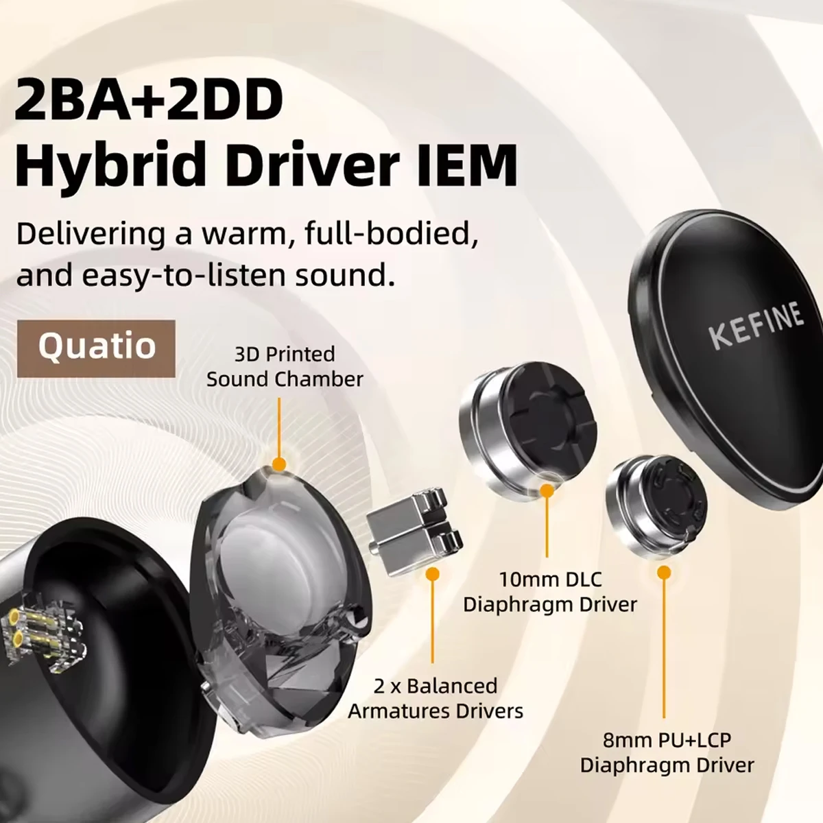 KEFINE Quatio 인이어 이어폰 2DD+2BA  - Planar Magnetic Iem Earphones 리뷰 및 가격